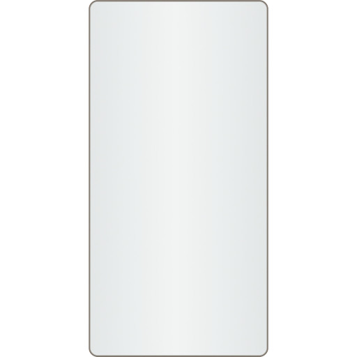 Loevschall Refine spejl, bruneret messing, 45x90 cm