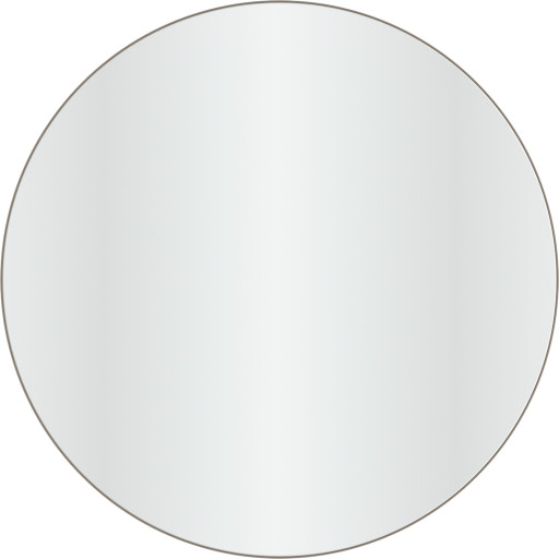 Loevschall spejl, bruneret messing, Ø100 cm billede