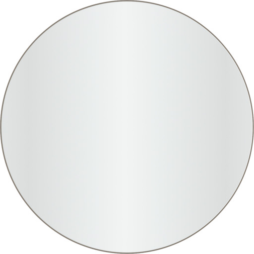 Loevschall Refine spejl, bruneret messing, Ø80 cm