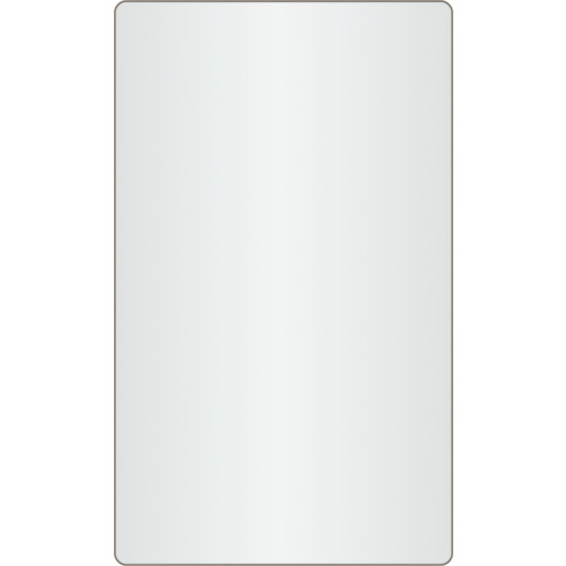 Loevschall spejl, bruneret messing, 60x100 cm billede