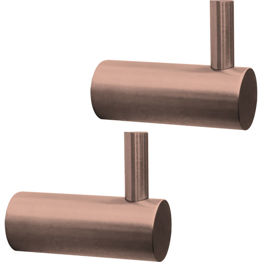 Lavabo Luna håndklædekrog, 2 stk., kobber