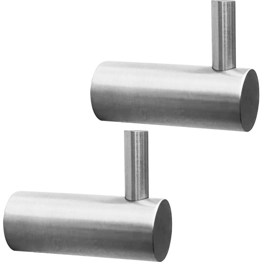 Lavabo Luna håndklædekrog, 2 stk., rustfrit stål