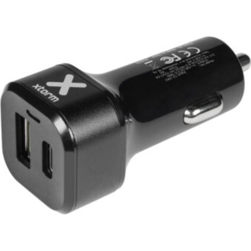 Cenor Xtorm Quick Charge biloplader, USB-C/QC, 48W billede
