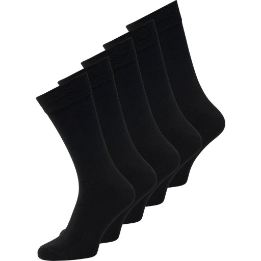 Jack & Jones Jens strømper i bomuld, 5-pak, sort billede