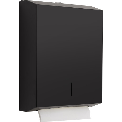 Hefe papirdispenser, mat sort