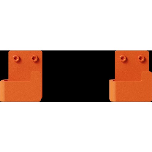 Nichba badeværelseskrog 2 stk. orange pulverlakeret