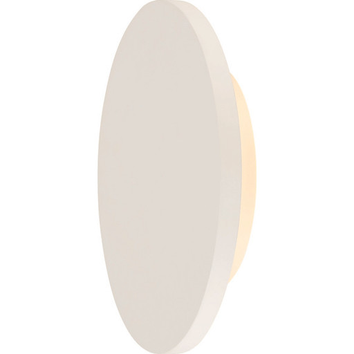 PLASTRA vägglampa, Ø260 mm, LED 3000K, 400 lumen, vit