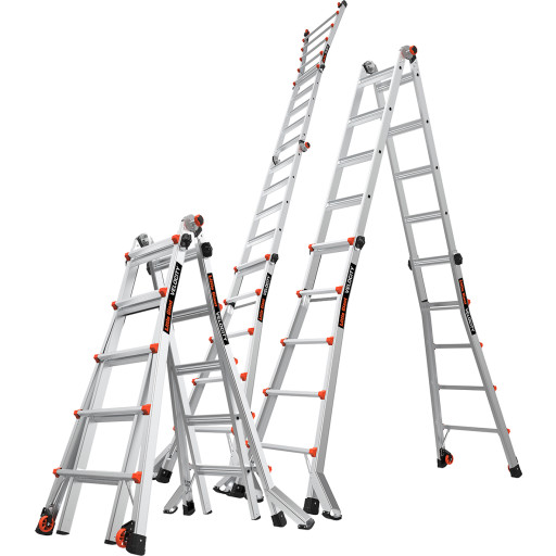 Jumbo Giant Multistige - 5/9 trin - 5,3 m. Ekstra Kraftig Håndværkermodel.