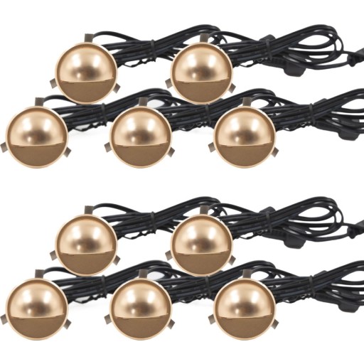 Light By Juhl Saga trappespot til indbygning, messing, 10-pak