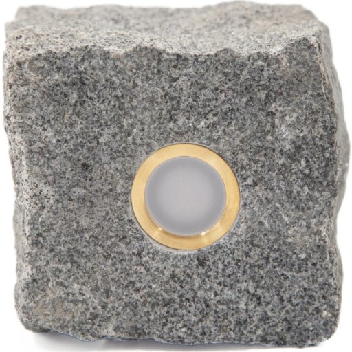 Light By Juhl chaussesten med Cosmos messing spot, 9x9x9 cm, earl blue