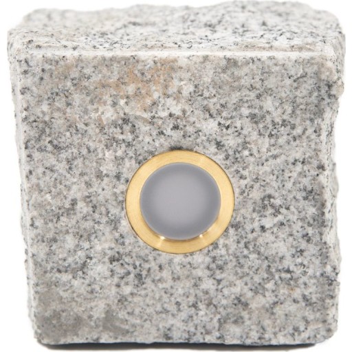 Light By Juhl chaussesten med Cosmos messing spot, 9x9x9 cm, earl grey