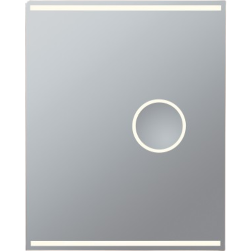 Loevschall Focus spejl med lys, 60x75 cm