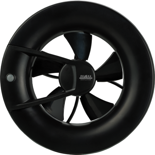 Duka Ventilator S8 Wi-Fi Black - Rund Ø193 mm i sort