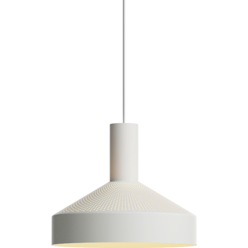 Sackit Dawn pendellampa, Ø25 cm, vit