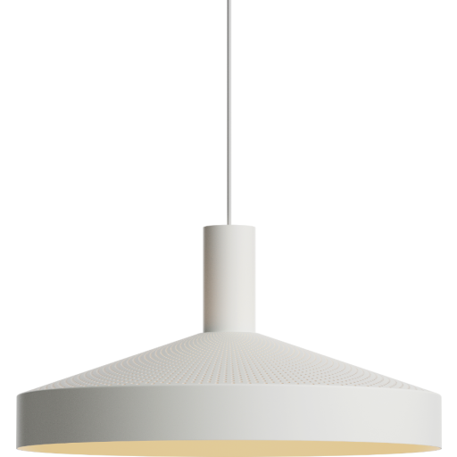 Sackit Dawn pendellampa, Ø40 cm, vit