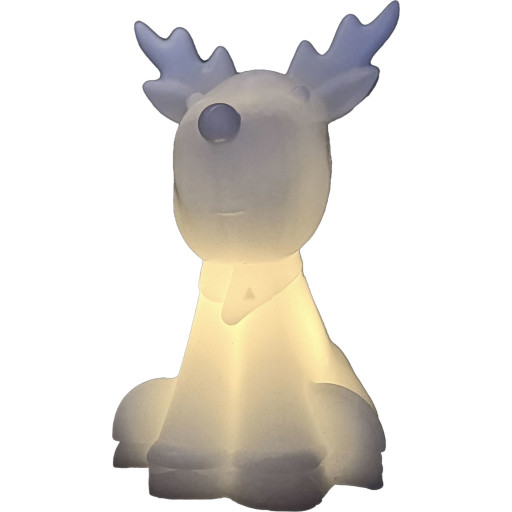 Sirius - Naja LED rensdyr, hvid, 9.1x8x11.6cm