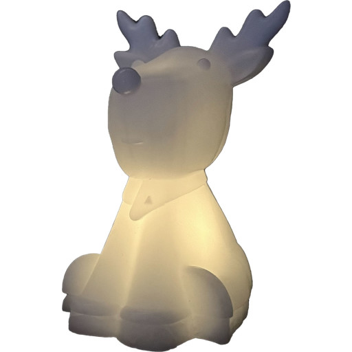 Sirius - Naja LED rensdyr, Hvid, 10.5x9.4x14cm