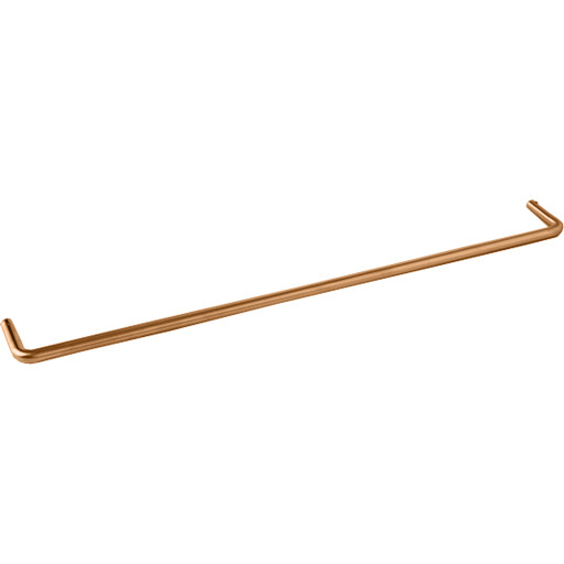 D Line håndklædestang, 45 cm, børstet kobber