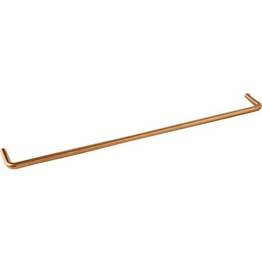 D Line håndklædestang, 65 cm, børstet kobber