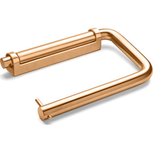 d line toiletrulleholder, 145 mm, børstet PVD kobber