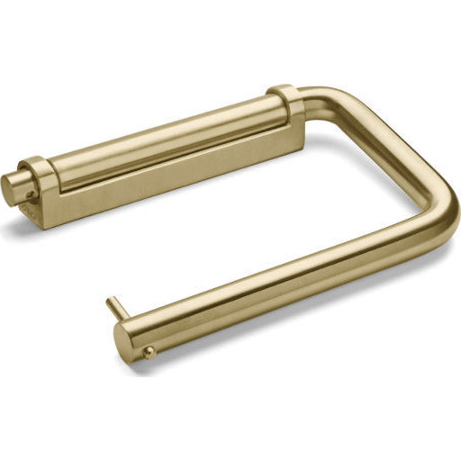 d line toiletrulleholder, 145 mm, børstet PVD messing