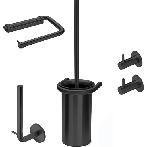 D Line tilbehørssæt, børstet sort