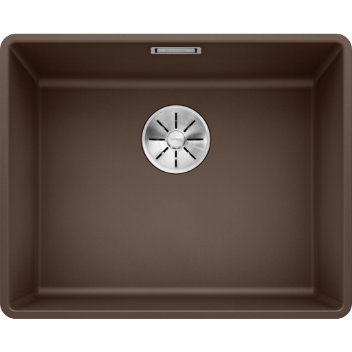 Blanco Subline 500-F UXI køkkenvask, 52,7x42,7 cm, brun billede