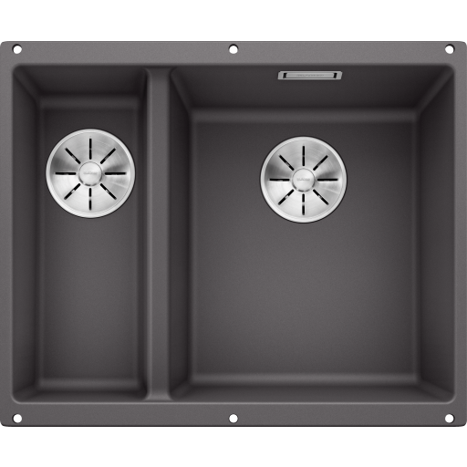 Blanco Subline 340/160-U køkkenvask, 55,5x46 cm, grå