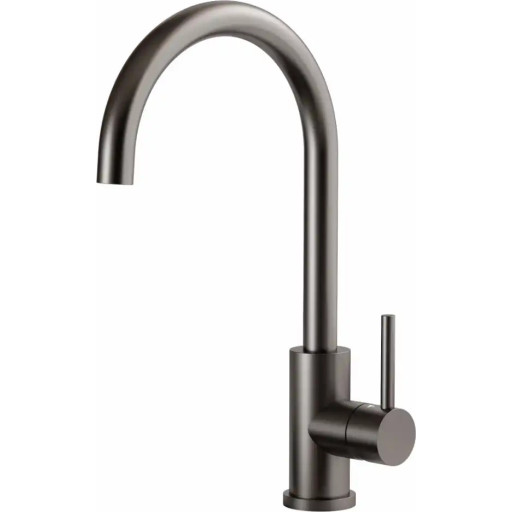 Lavabo Kubus 140 RS Rund köksblandare, svart krom