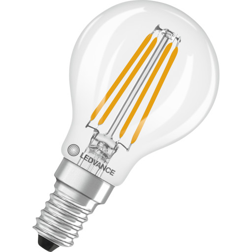 Ledvance E14 klotlampa, 2700K, 5,9W