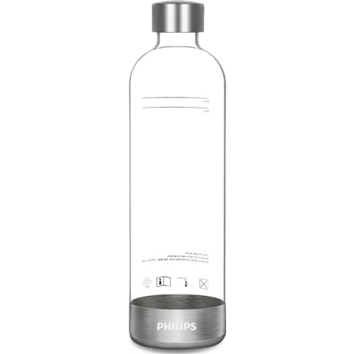 Philips GoZero Sodamaker flaske, 1 liter, transparent