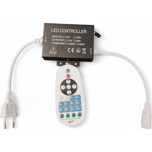 Hilux fjernbetjent lysdæmper til HiluX HighPower LED Strip, 230V billede