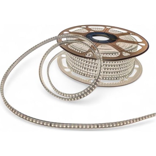 HiluX HighPower SMD LED Strip - 230V - 15W/m - 1000lm/m - 2800K - CRI98 - 50m - IP67
