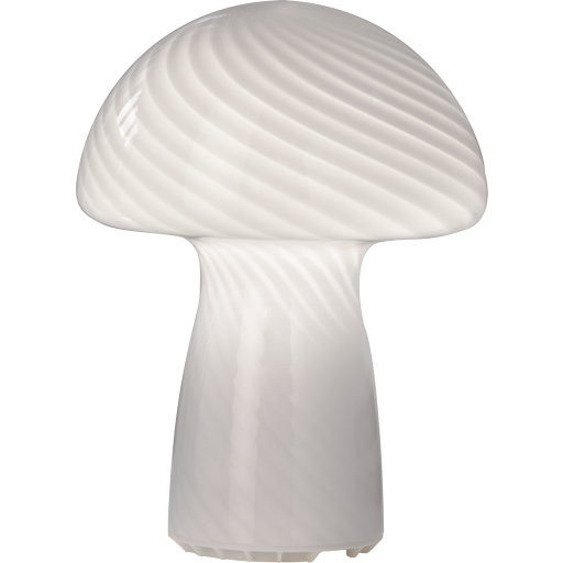 Veli Line Mushroom genopladelig bordlampe, hvid