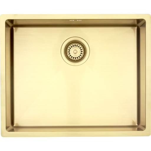 Lavabo Kubus 500 Soft diskbänk, 54x44 cm, mässing