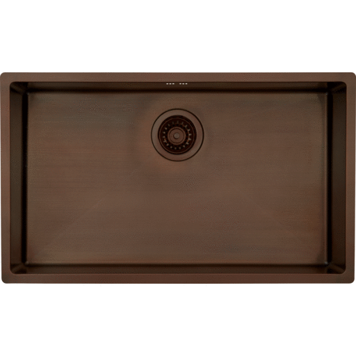 Lavabo Kubus 700 Soft køkkenvask, 74x44 cm, bruneret messing