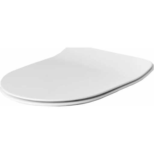 Glomp Mini Slim toiletbræt, soft close, mat hvid billede