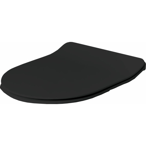 Lavabo Glomp Mini Slim toiletbræt, soft close, mat sort