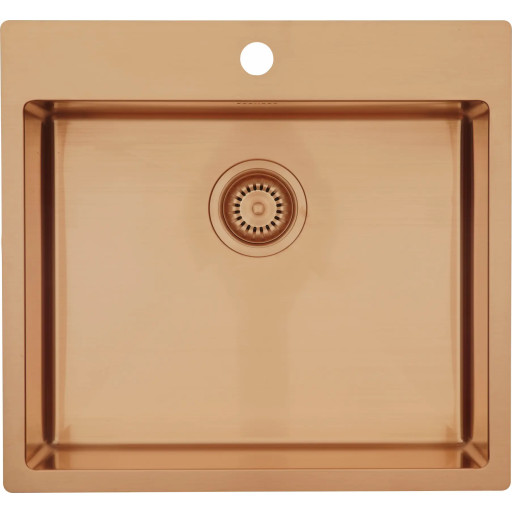 Lavabo Kubus 540 Soft diskb&auml;nk, 54x50 cm, koppar