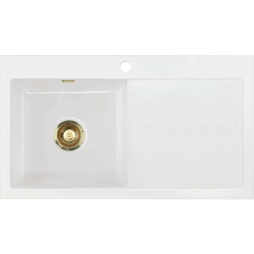 Mera 90 køkkenvask, 110x64 cm, hvid