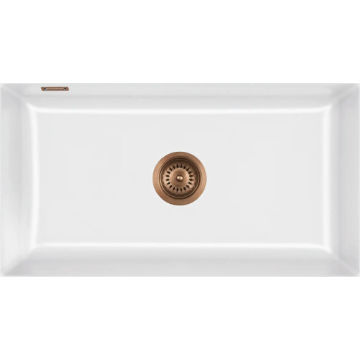 Mera 80 køkkenvask, 90x57 cm, hvid