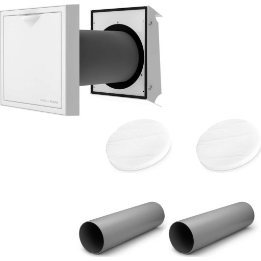 Fresh Flow ventilation-pakke, Ø16 cm, hvid