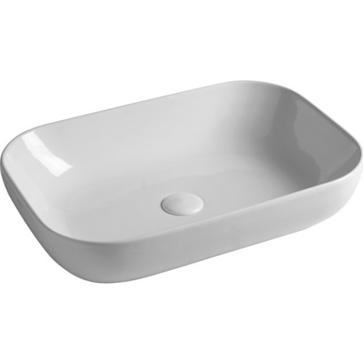 Kriss Easy håndvask, 60x42 cm, mat hvid