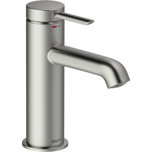 Damixa Iris håndvaskarmatur, børstet stål