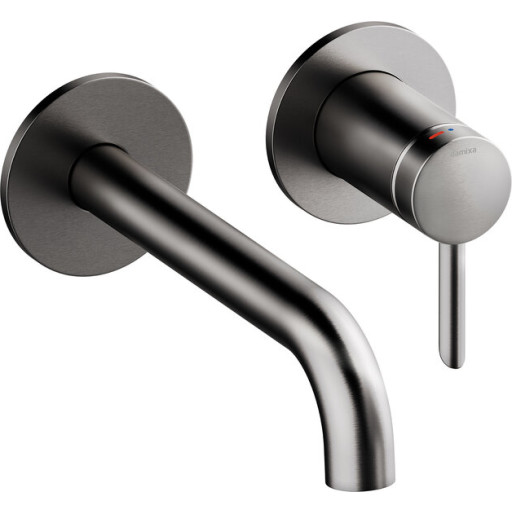 Damixa Iris håndvaskarmatur, børstet antracit