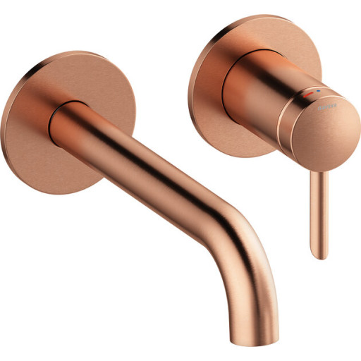 Damixa Iris håndvaskarmatur, børstet kobber