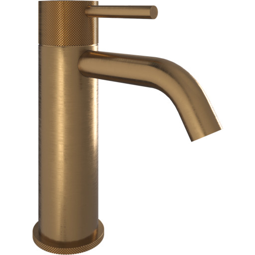 Svedbergs Skule håndvaskarmatur, riflet børstet messing