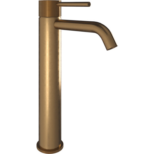 Svedbergs Skule håndvaskarmatur, riflet børstet messing