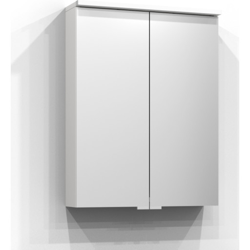 Svedbergs Bloc spejlskab med lys, 55x72 cm, hvid