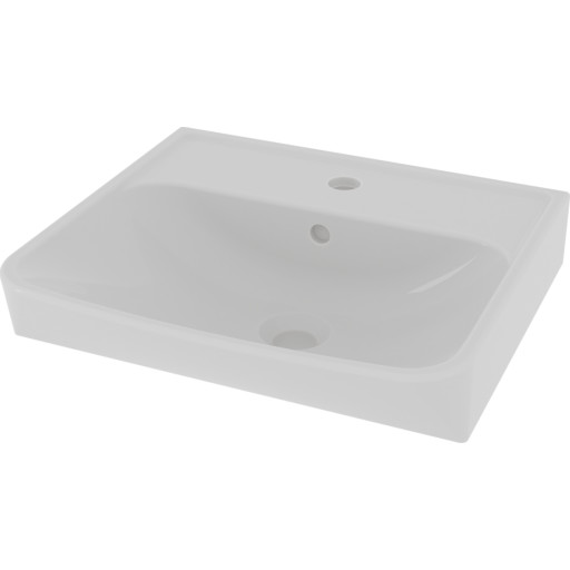 Håndvask Skapa 45x35cm hvid m/h.h. & o.l